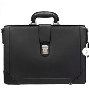 Mancini Milan Luxurious Litigator Briefcase Pocket for 17.3” Laptop, bag travel